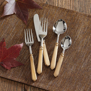 Antique Gold Flatware Spoon Set of 8 Park Designs - The Fox Decor
